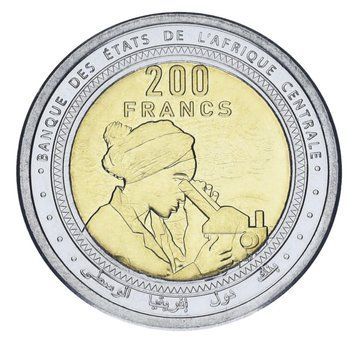 Центральная Африка 200 франков 2024 (2025) Биметалл UNC М22750 фото