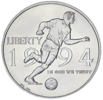 Монета США 50 центів (халф) 1994 Чемпіонат світу з футболу UNC (KM#246) М18166 фото