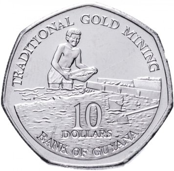 Guyana 10 Dollars 2007 UNC (KM # 52)