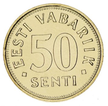 Естонія 50 Сент 2007 UNC М10871 фото