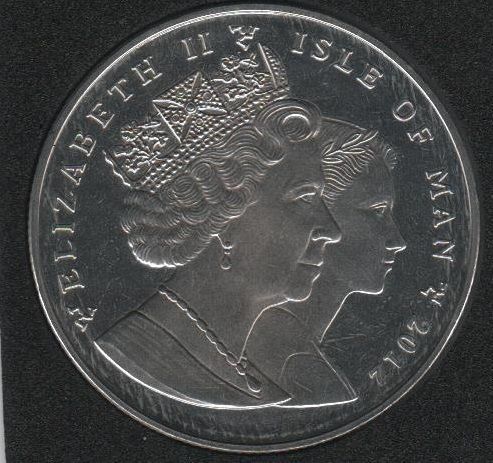 Остров Мэн 1 крона 2012 &laquo;Олимпиада в Лондоне в 2012 году. Конный спорт&raquo; UNC (KM#1441) М08329 фото