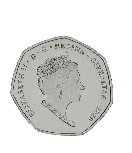 Coin Gibraltar 50 pence 2020 UNC