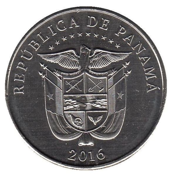 Panama 0.25 balboa 2016 "100 years of the Panama Canal - Canal expansion" UNC