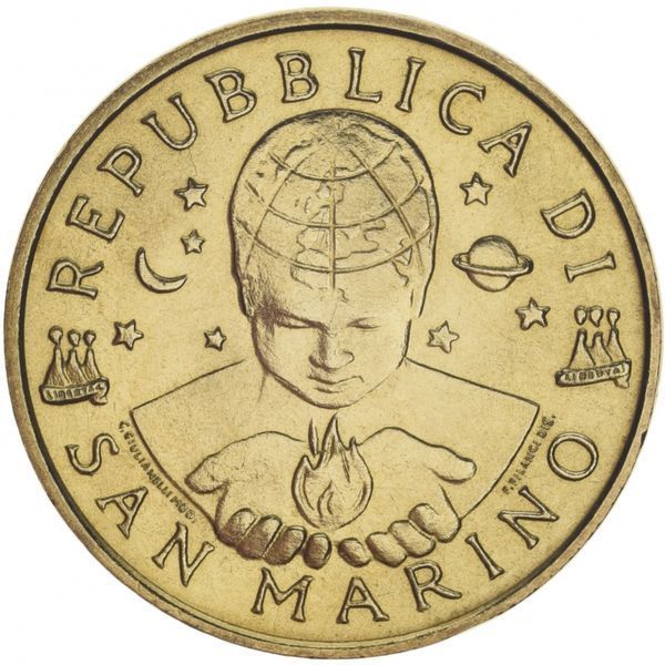 Монета Сан-Марино 20 лир 2000 AU-UNC (KM#400) М09743 фото