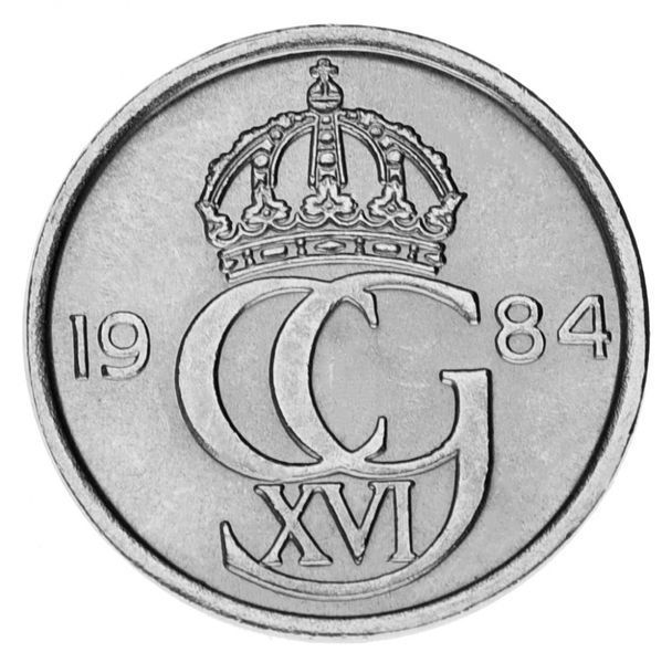 Швеция 10 эре 1984 AU-UNC М14343 фото
