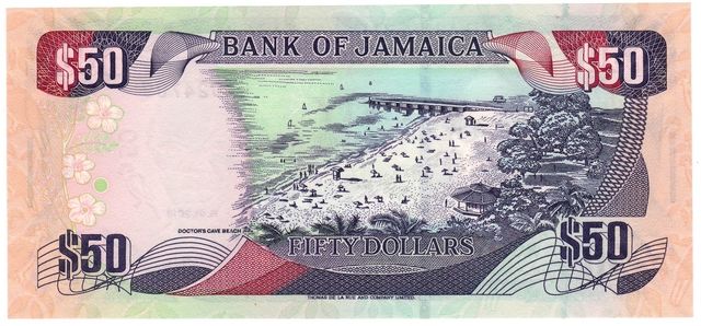 Jamaica 50 dollars 2010 UNC (P88)