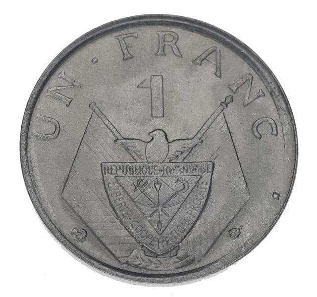 Rwanda 1 franc 1965 AU-UNC