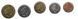 New Zealand set of 5 coins 2008-2014 UNC