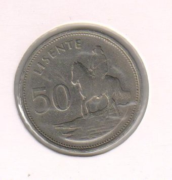 Lesotho 50 Lisente 1979 VF (km # 21)