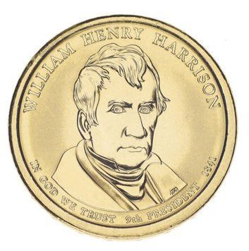Монета США 1 долар 2009 D &laquo;9-й Президент Вільям Генрі Гаррісон&raquo; UNC (KM#450) М01578 фото
