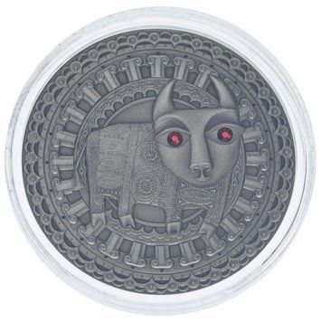 Монета Беларусь 20 рублей 2009 &laquo;Знак зодиака - Телец&raquo; Серебро UNC М18910 фото