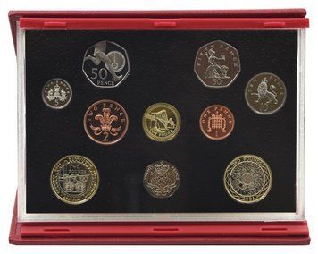 Набір монет Великобританія набір з 10 монет 2004 Proof 1, 2, 5, 10, 20, 50, 50 пенсів, 1, 2, 2 фунти М23770 фото