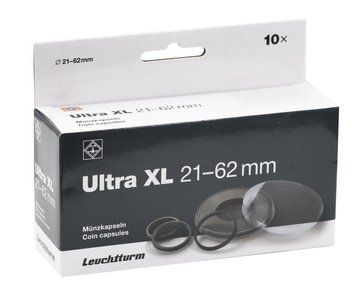 Капсула для монет 21-62 мм. (10 штук) Ultra XL Leuchtturm А22319 фото