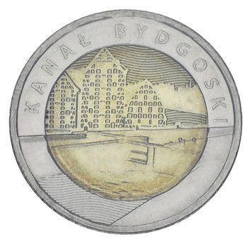 Монета Польща 5 злотих 2015 Біметал &laquo;Бидгощський канал&raquo; UNC (Y#926) М02474 фото