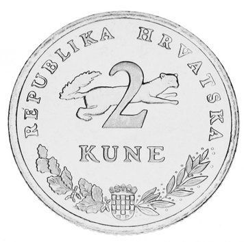 Хорватія 2 куна 2011 AU-UNC Риба М14175 фото