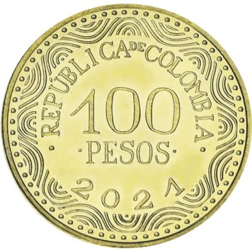 Colombia 100 pesos 2021 UNC