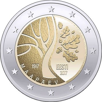 Estonia 2 euro 2017 "Estonia's road to independence" UNC