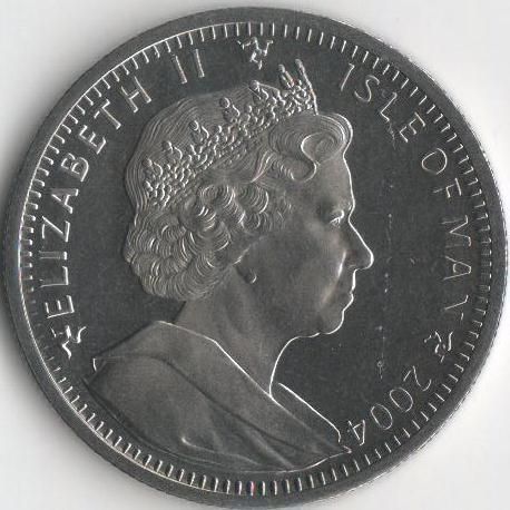 Остров Мэн 1 крона 2004 &laquo;Кот. Кошка&raquo; UNC (KM#1246.1) М08229 фото