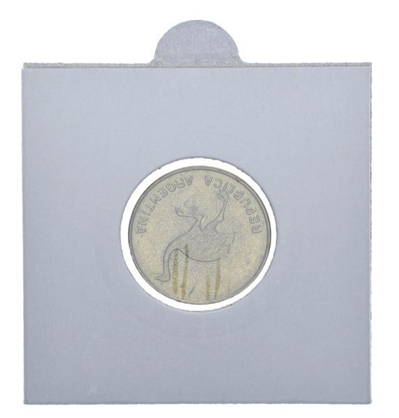 Argentina 1 centavo 1985 F-VF Ostrich