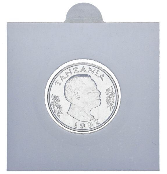 Монета Танзания 1 шиллинг 1992 UNC Факел М11840 фото