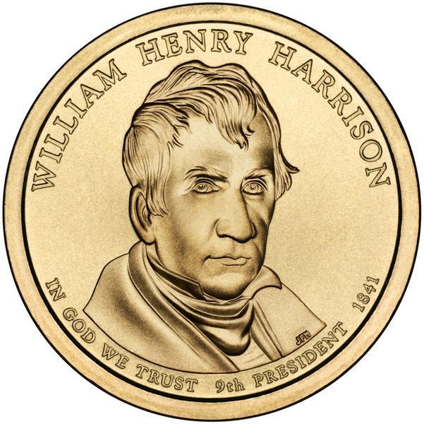 Монета США 1 доллар 2009 D &laquo;9-й Президент Уильям Генри Гаррисон&raquo; UNC (KM#450) М01578 фото