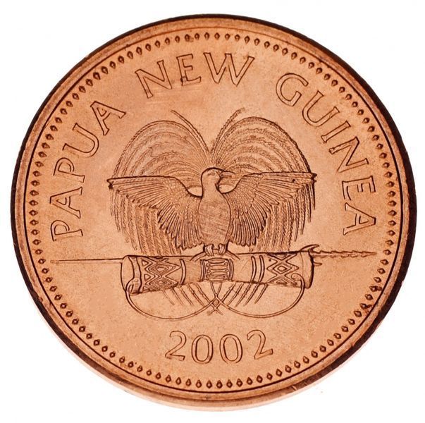 Папуа-Новая Гвинея 2 тойя 2002 UNC Рыба (KM#2) М14007 фото