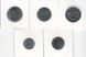 Brazil set of 5 coins 1980-1985 UNC 1, 5, 10, 20, 50 Cruzeiro