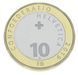 Монета Швейцария 10 франков 2019 Биметалл UNC Фауна Швейцарии - Косуля М16745 фото 2
