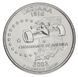 Coin US 25 cents (quarter) 2002 D States and Territories - Indiana UNC (KM # 334)