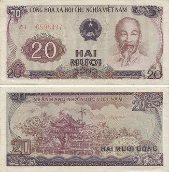 Vietnam 20 dong 1985 UNC (P94)