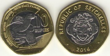 Seychelles 10 rupees 2016 UNC