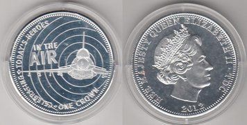 Тристан-да-Кунья 1 крона 2012 &laquo;Герої повітря&raquo; UNC М02873 фото