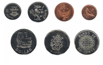 Solomon Islands set of 7 coins 1996-2012 UNC 1, 2, 5, 10, 20, 50 cents, 1 dollar