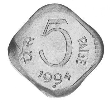 India 5 pice 1994 F-VF
