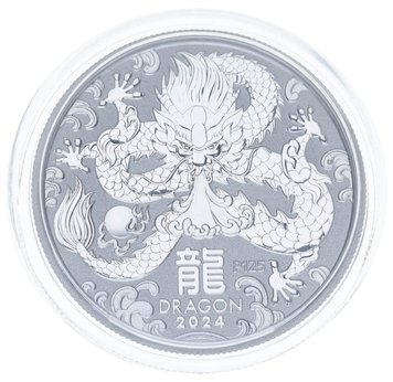 Australia 50 cents 2024 Silver UNC Eastern Calendar - Year of the Dragon