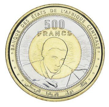 Центральная Африка 500 франков 2024 (2025) Три-металл UNC М22752 фото