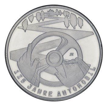 Монета Німеччина 10 євро 2011 UNC 125 років автомобілю М08651 фото
