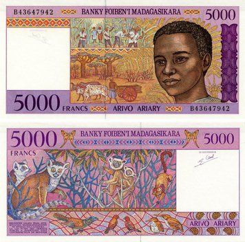 Madagascar 5000 Francs 1995 UNC (P78)