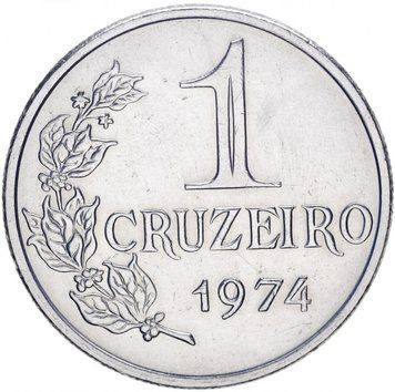 Монета Бразилія 1 крузейро 1970-1974 UNC М10212 фото