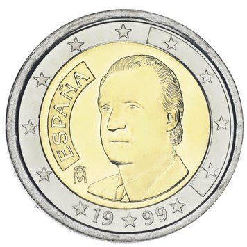 Монета Іспанія 2 євро 1999 Біметал AU-UNC М22002 фото
