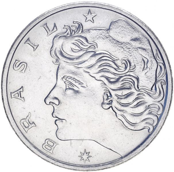 Coin Brazil 1 Cruzeiro 1970-1974 UNC