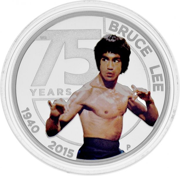 Tuvalu 1 dollar 2015 Bruce Lee Silver Proof