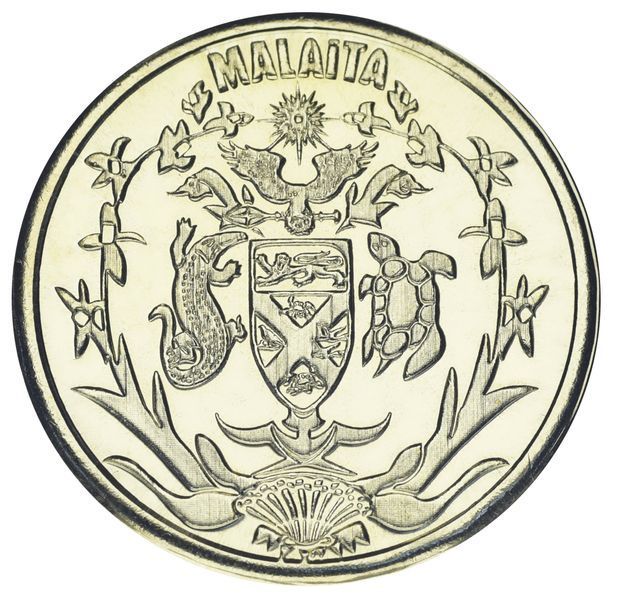 Монета Острів Малаїта 3 долари 2024 UNC Соломонові острови Рептилія - Хамелеон М19558 фото