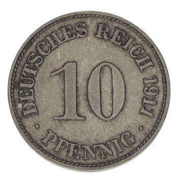 Germany 10 pfennigs 1911 F-VF Out of circulation