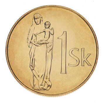 Словаччина 1 крона 2007 UNC М15206 фото