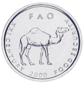 Сомалі 10 шилінгів 1999 UNC FAO ФАО Верблюд (KM#46) М13056 фото