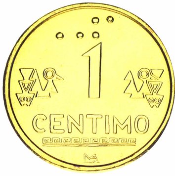 Peru 1 Centimo 1999 F-VF (KM # 303.3)