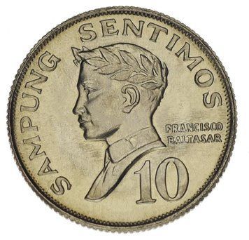 Филиппины 10 сентимо 1967 VF-AU М14232 фото
