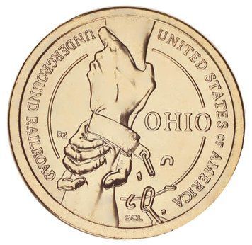 Монета США 1 долар 2023 UNC D Американські інновації - Підземна залізниця (Огайо) М17264 фото
