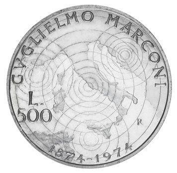Coin Portugal 20 Escudos 1966 Silver F-VF Inauguration of the Antonio Salazar Bridge (Ag 650, 10 grams)